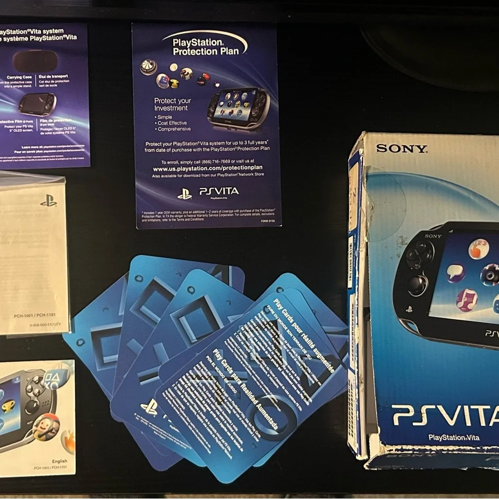 Sony PS Vita No Console Box Only with Manaul AR Cards & inserts only.